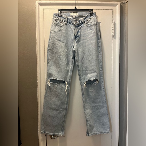 Abercrombie & Fitch Denim - Abercrombie & Fitch The Baggy Low Rise Curve Love